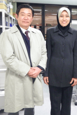 Me and Shin Taguchi at Meiji Univ. Lab