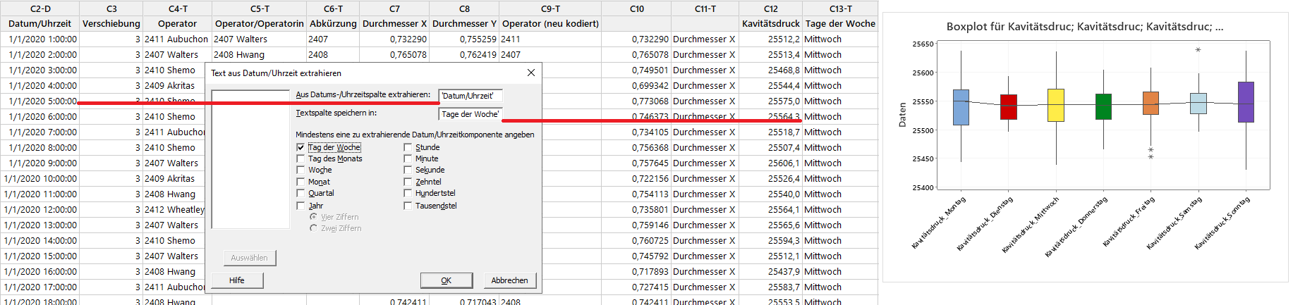 5 Tipps fuer den Umgang mit unsauberen Daten in Minitab_Datum-Uhzeitspalte