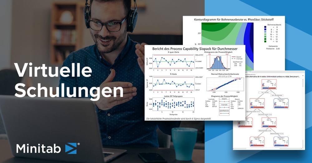 Flexible, praktische Minitab-Schulungen: In den von Statistikexperten geleiteten Kursen erfahren Sie, wie Sie Einblicke in Ihre Daten erhalten und die Qualität Ihrer Produkte und Dienstleistungen verbessern.