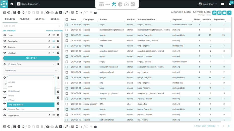 Six Data Preparation Tasks You Can Do With Minitab Connect