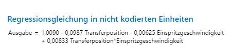 Regressionsgleichung