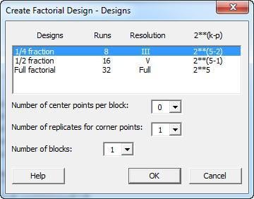 Create Factorial Design