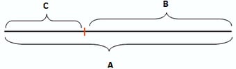 golden line segments