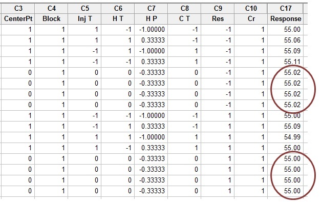 Minitab Worksheet