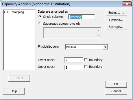 Nonormal Process Capability Software