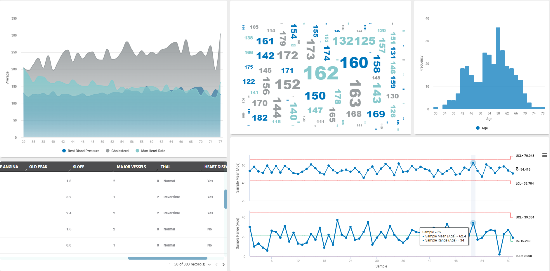 Stellen Sie Analysen in Echtzeit in verständlichen Dashboards bereit, so dass die Datenwissenschaft für jeden in Ihrem Unternehmen zugänglich ist!