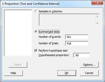 1 Proportion Hypothesis Test 1 Proportion Hypothesis Test