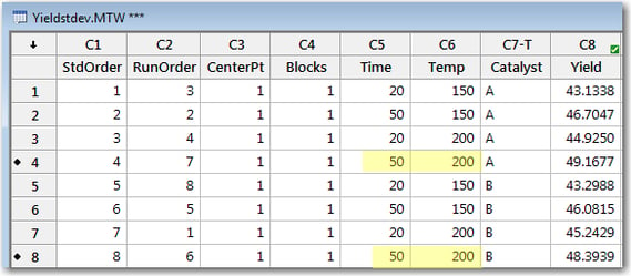 The black dots indicate the brushed points in the worksheet.