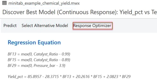 Optimizer button