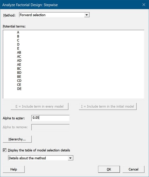 analyze-factorial-design-stepwise