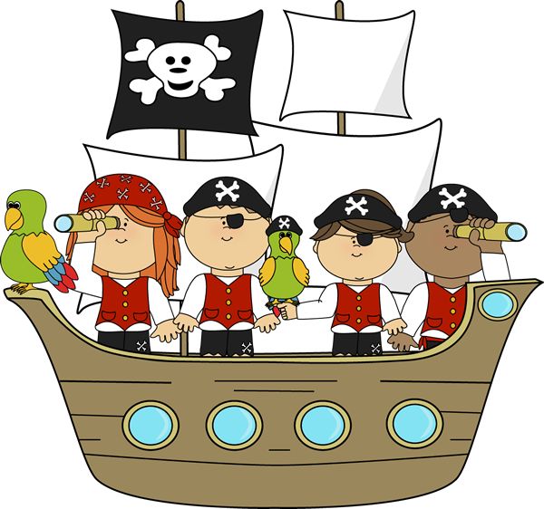 Pirates on a ship