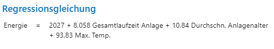 Regressionsgleichung
