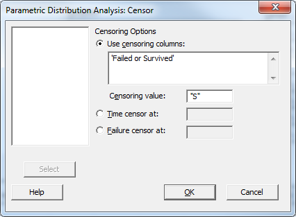 B10 Life - censoring column