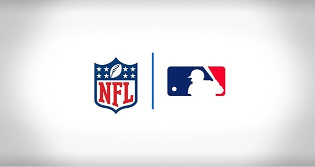 NFL and MLB Logos