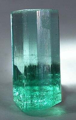 An incredibly fine 5-carat emerald crystal, that has it all: bright grass-green color, glassy luster, a fine termination, and most of all, TOP gemminess.