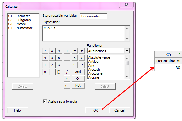 denominator for Sp