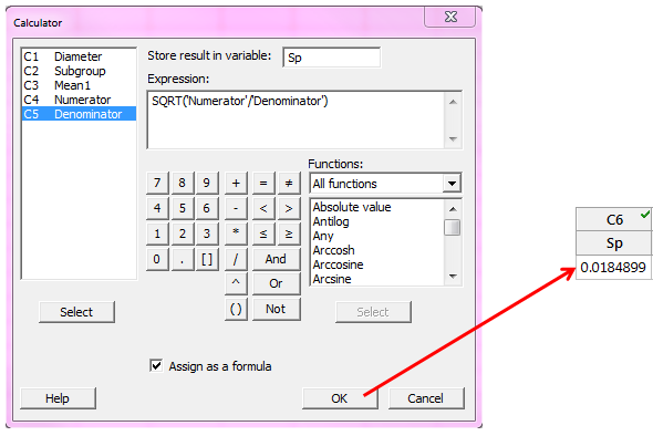 square root of numerator/denominator