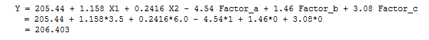 Regression Equation
