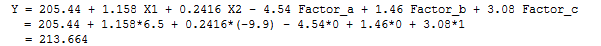 Regression Equation