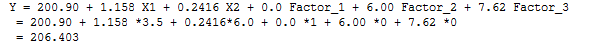 Regression Equation