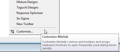 customize statistical software menu