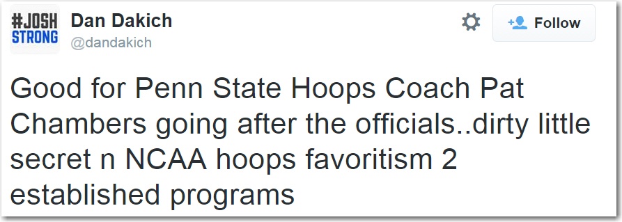 Dan Dakich Tweet