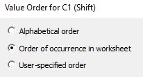 value order for C1