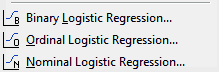 logistic menu