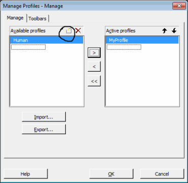 manage profiles