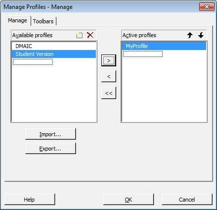 Manage Profiles