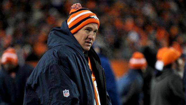 Peyton Manning in cold weather