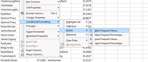 conditional formatting