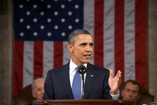 President Obama delivers the 2015 State of the Union address.