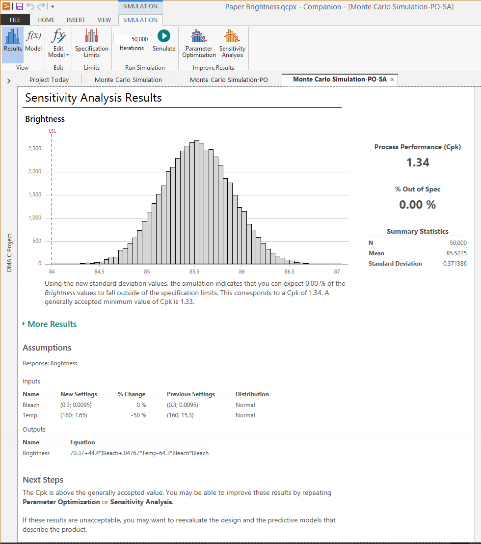 final paper brightness model simulation
