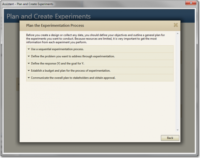 The Assistant provides guidance on each element in the flow chart.