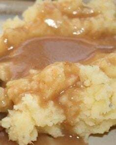 mashed potatoes with gravy