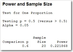 Power and Sample Size