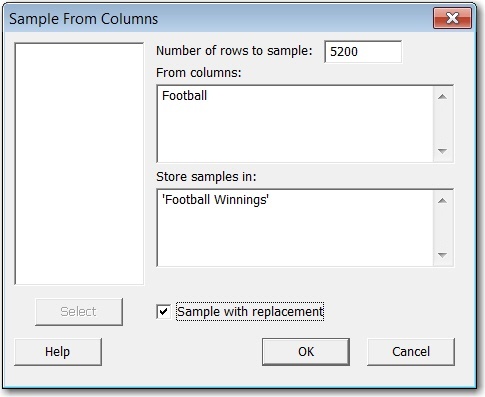 Simulate Football Bets