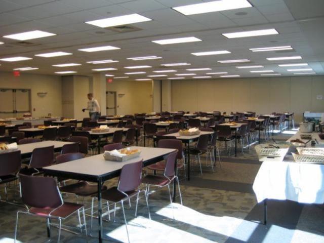 table setup for dining area