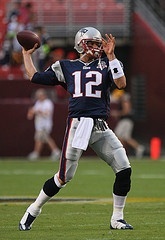 Tom Brady -- Keith Allison. Used under Creative Commons Attribution-ShareAlike 2.0