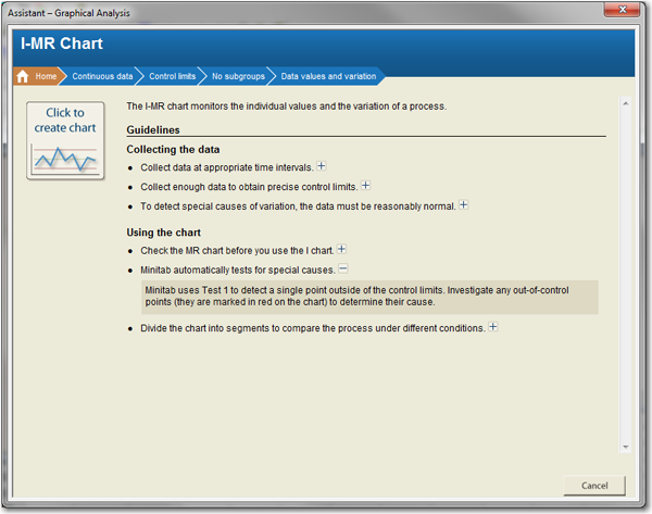 I-MR Chart Guidelines