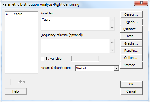 B10 Life Metric - Right Censoring