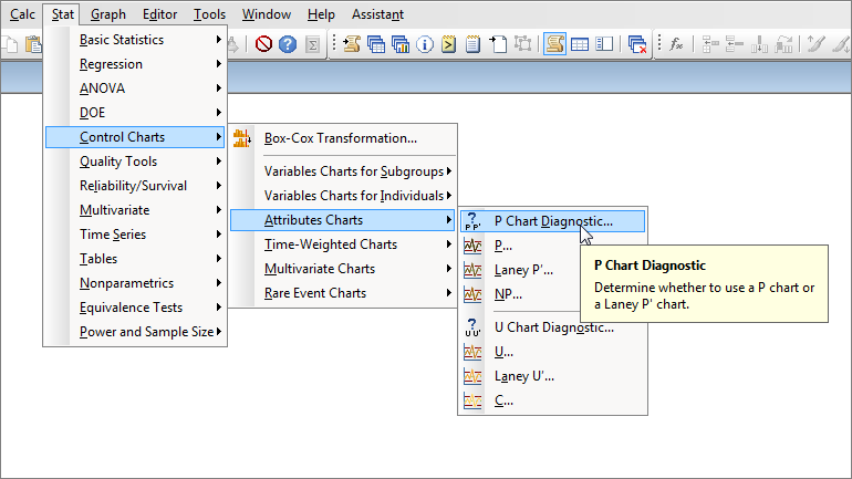 P Chart In Minitab