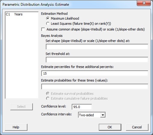 Estimate Subdialog