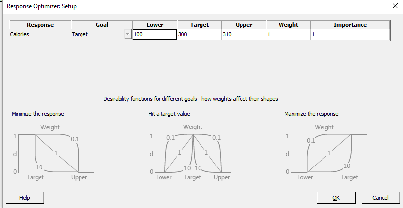 response optimizer options for fitbit data