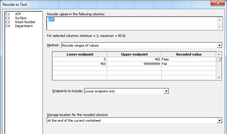 health care data dialog box