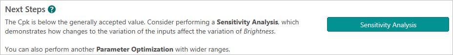 sensitivity analysis