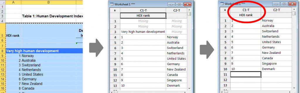 Paste from Excel