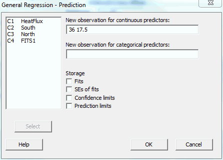 minitab express using simple linear regression analysis to make prediction