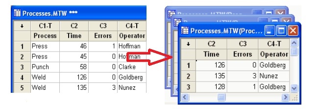 Split a crowded worksheet